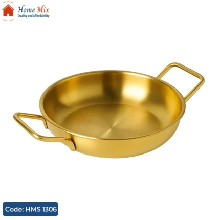 طاسة تقديم استانلس مدهب من دسوقي آند صودا – مقاس 20 سم